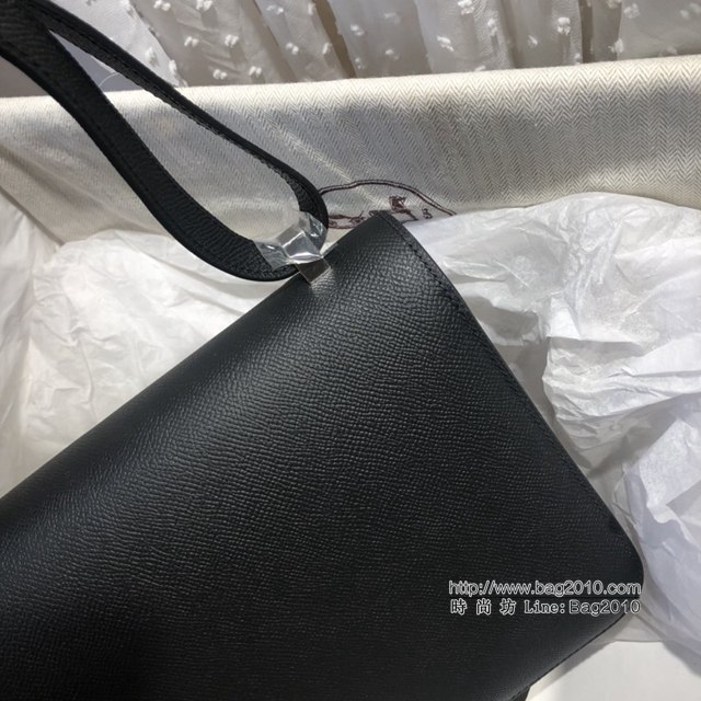 Hermes空姐包 愛馬仕Constance方胖子半手工 Epsom掌紋小牛進口皮 Hermes單肩斜挎包  tdh2090